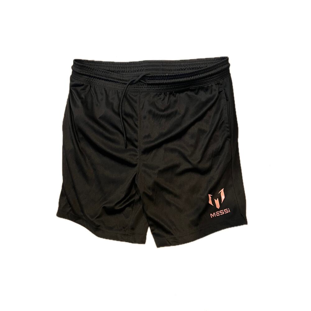 Messi Soccer Black Shorts Mens L